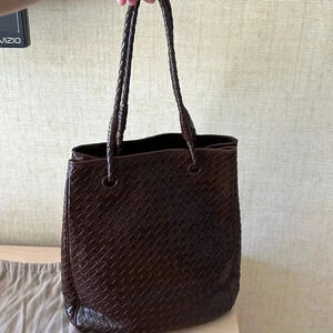 Bottega Veneta Brown Woven Tote